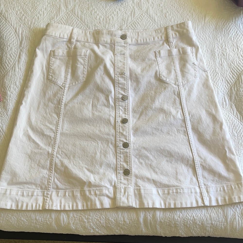 white skirt